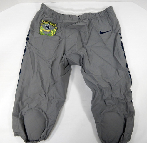 2017 Nevada Wolf Pack #45 Game Used Grey Pants Battle Born Nike L DP40604
