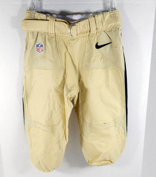 2017 New Orleans Saints Game Issued Gold Pants 32 NOS0248