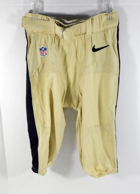 2017 New Orleans Saints Game Issued Gold Pants 32 NOS0232