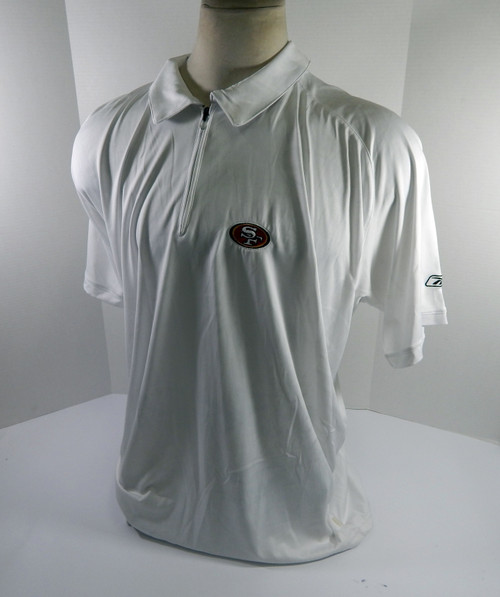 San Francisco 49ers Team Issued White Polo Shirt 2XL DP45596