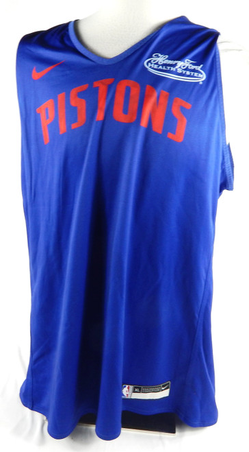 Detroit Pistons #27 Game Used Blue Jersey Henry Ford Health System Patch XL 11