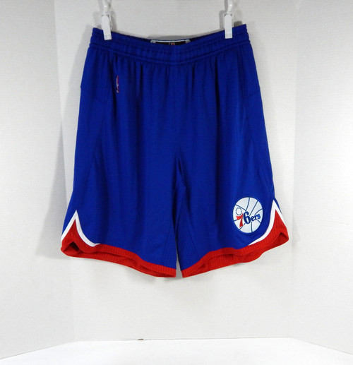 2014-15 Philadelphia 76ers Game Issued Blue Shorts XL DP42434