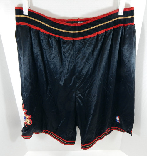 Philadelphia 76ers Game Issued Black Shorts 50 DP32370