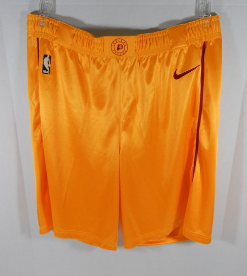 2018-19 Indiana Pacers Game Issued Gold Game Shorts HWC Nike Pro Cut 44+2 1034S