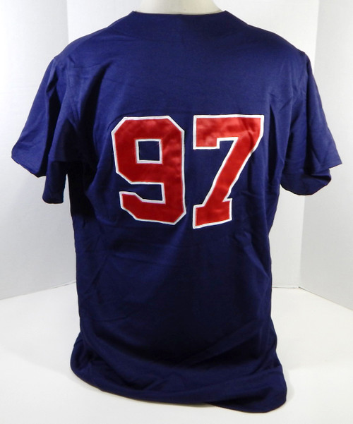 1990s Atlanta Braves #97 Game Issued Navy Jersey Batting Practice 48 DP21650