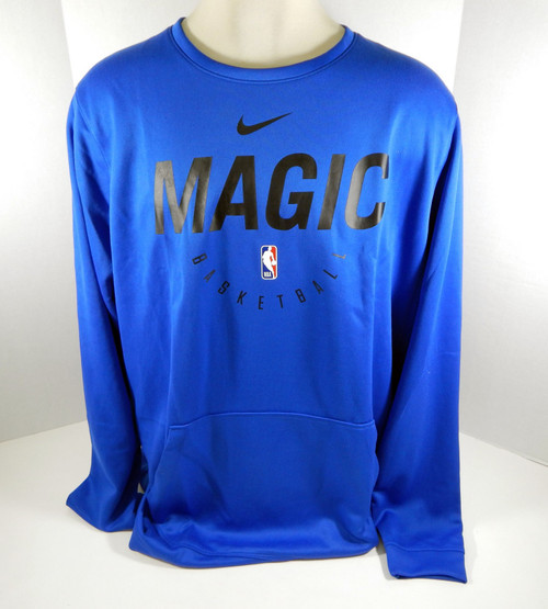 2018-19 Orlando Magic Team Game Issued Blue Crewneck Sweatshirt 2XLT 710878S