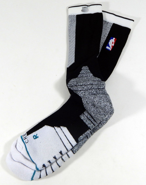 2015-16 Brooklyn Nets Thomas Robinson #41 Game Used Black Grey White Socks 429