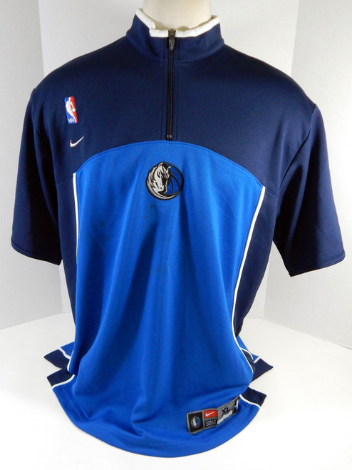 2001-02 Dallas Mavericks Tariq Abdul-Wahad #9 Game Used Blue WarmUp Shirt 911 4