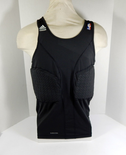 2010-11 NBA Adidas Tech Fit Team Issued Black Padded Compression Tank Shirt 3X5