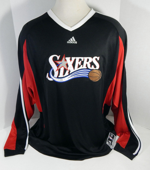 2008-09 Philadelphia 76ers Game Issued Black Shooting Shirt 60th Patch 3XLT 27