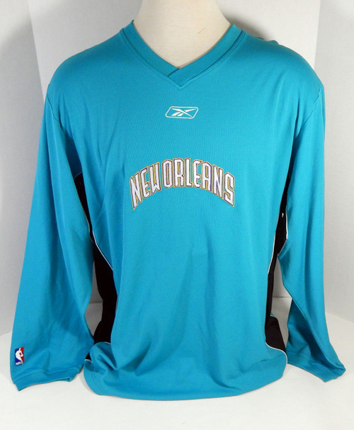 2003-04 New Orleans Hornets Steve Smith #8 Game Used Teal Shooting Shirt 2XL 16