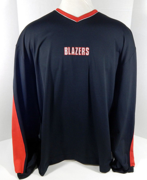 Mid 2000s Portland Trail Blazers Game Issued Black Shooting Shirt Pullover 3XL 4