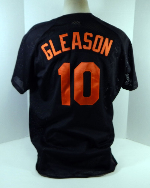 Baltimore Orioles Sean Gleason #10 Game Used Black Jersey Ext ST GCL 042