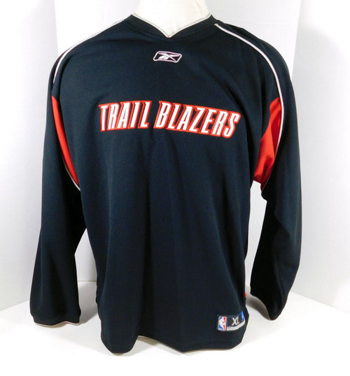 Mid 2000s Portland Trail Blazers Game Issued Black Shooting Shirt Pullover XL 56
