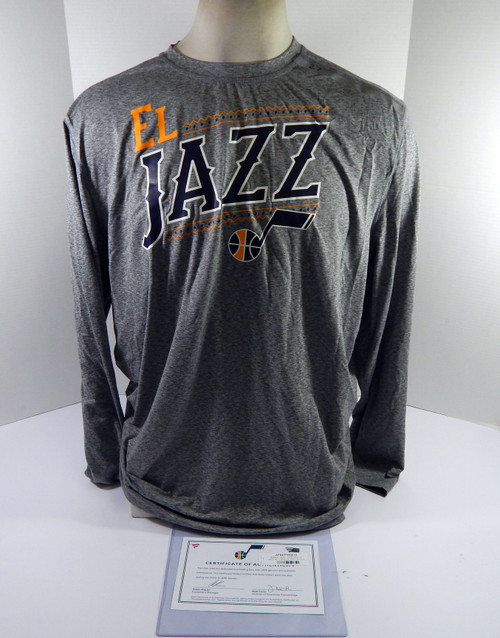 2020-21 Utah Jazz Rudy Gobert #27 Game Used Grey Shirt El Jazz 2XL DP47474