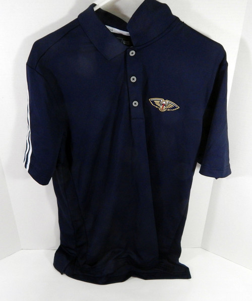 2015-16 New Orleans Pelicans  TeamIssued Navy Polo Shirt M DP63867