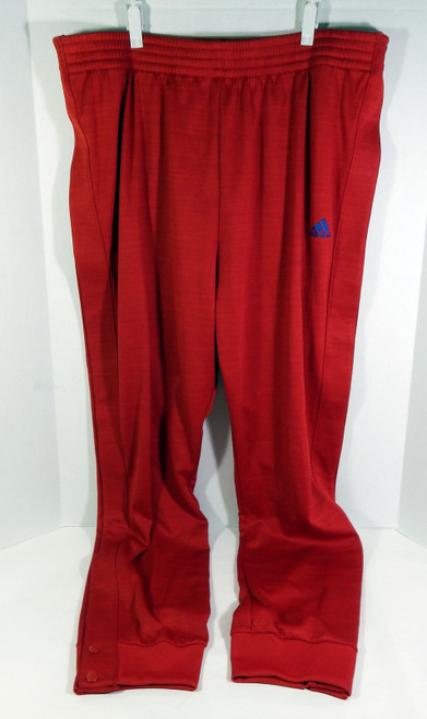 2015-16 Kansas Jayhawks Game Issued Red Tear Away Pants Basketball 3XL+4 70S