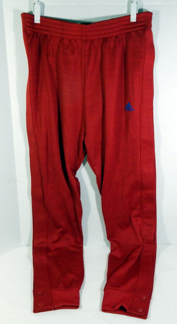 2015-16 Kansas Jayhawks Game Issued Red Tear Away Pants Basketball L+4 72S