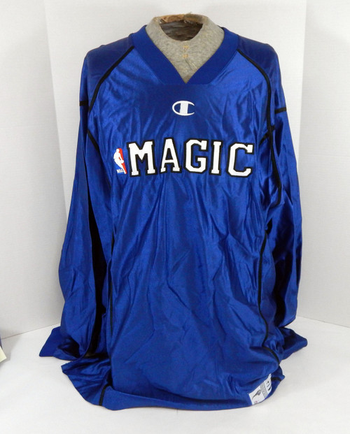 Late 1990s Early 2000s Orlando Magic GameIssued Blue Shooting Shirt 2XL DP60499