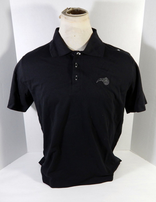 2014-15 Orlando Magic Team Issued Black Cotton Golf Coaches Polo Shirt M 08S