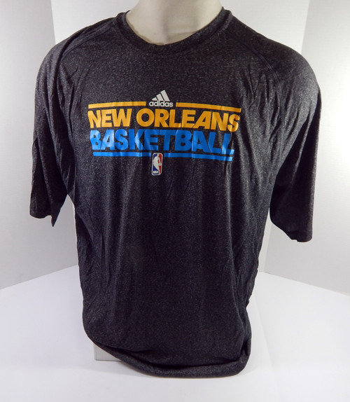 2011-12 New Orleans Hornets Team Issued Grey Training T-Shirt 2XL 052