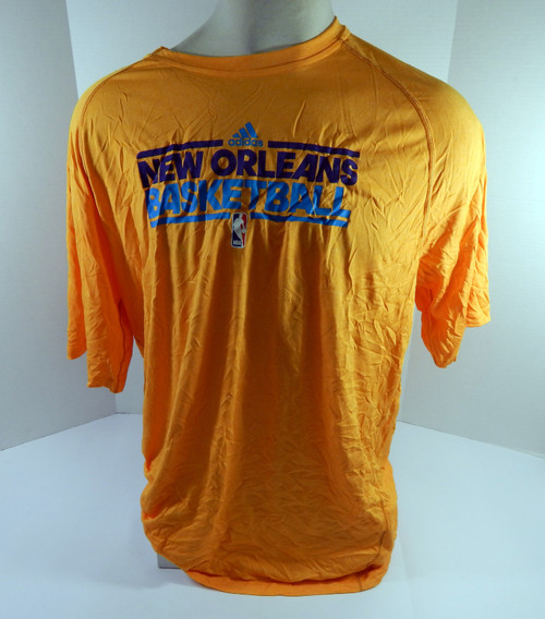 2012-13 New Orleans Hornets Team Issued Yellow Training Shirt 2XL DP52443