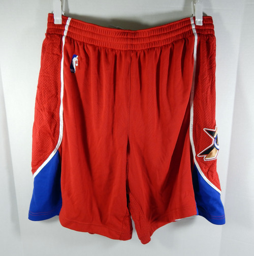 2000s Philadelphia 76ers Game Issued Red Shorts 42 DP53746