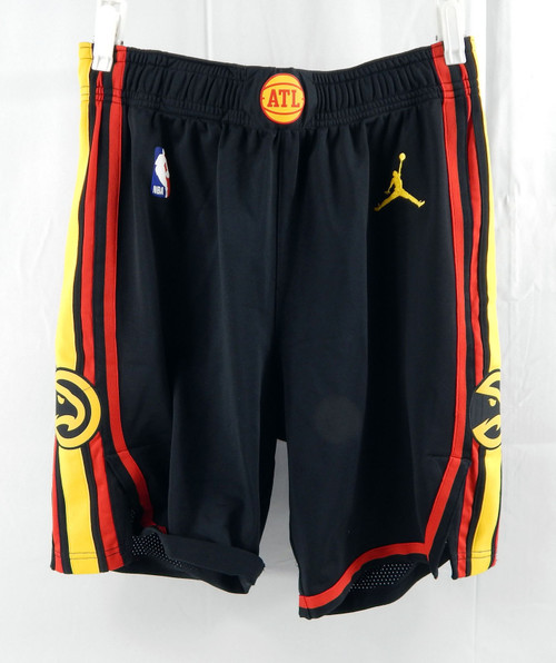 2024-25 Atlanta Hawks Dyson Daniels #5 Game Used Black Shorts Pacman L 38 452