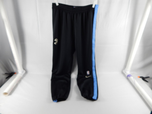 2024-25 Atlanta Hawks Larry Nance Jr #22 Game Used Black Warm Up Pants City XL 4