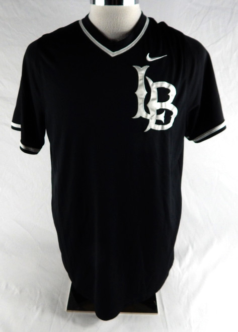 2020 Long Beach State Dirtbags #4 Game Used Black Jersey Baseball L 648