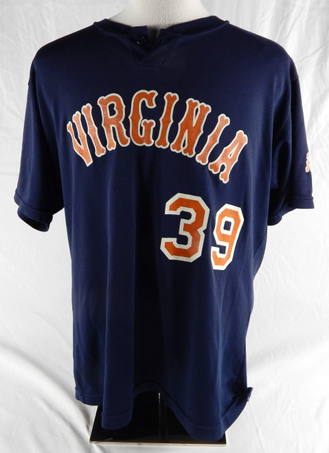 Virginia Cavaliers #39 Game Used Navy Jersey Baseball XL 224