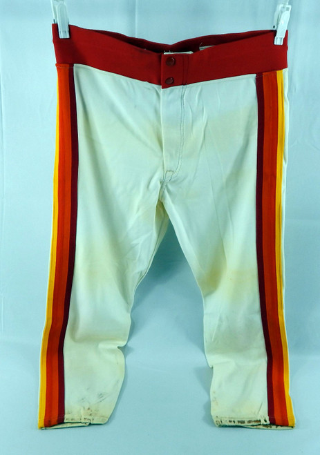 1985 Houston Astros Bill Dawley #46 Game Used White Pants 36 516