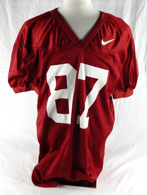 1990s Alabama Crimson #87 Game Issued Red Practice Jersey L 156
