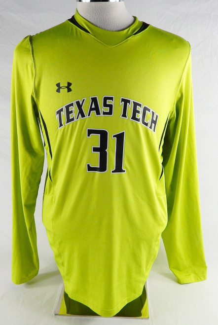 Texas Tech Red Raiders #31 Game Used Green Jersey Womens Soccer M 678
