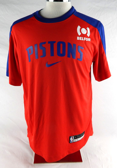 2024-25 Detroit Pistons Daniss Jenkins #24 Game Used Red Shooting Shirt M 336