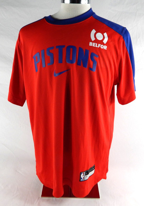 2024-25 Detroit Pistons Dennis Schroder #17 Game Used Red Shooting Shirt L 346