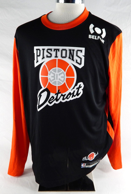 2024-25 Detroit Pistons Dennis Schroder #17 Game Used Black Shoot Shirt BadBoy 2