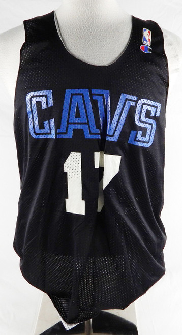 1990s Cleveland Cavaliers #17 Game Issued Black Practice Jersey XL 046