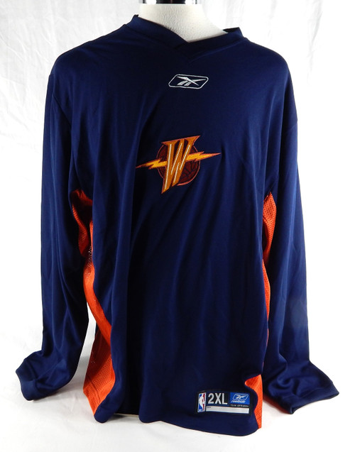 2000s Golden State Warriors Game Issued Navy Shooting Shirt 2XL 626