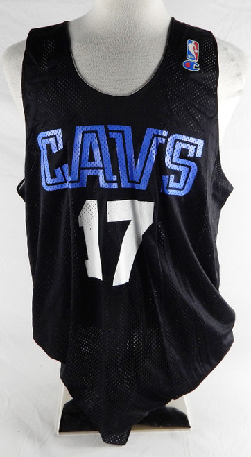 1990s Cleveland Cavaliers #17 Game Issued Black Practice Jersey XXL 051