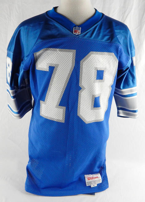 1990s Detroit Lions #78 Game Issued Blue Jersey 46 121