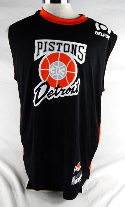 2024-25 Detroit Pistons Tim Hardaway Jr #8 Game Used Black Tank Shirt Bad Boys 5