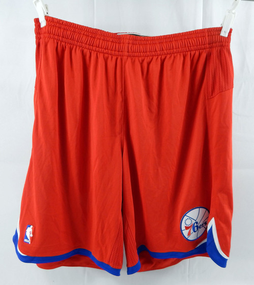 2013-14 Philadelphia 76ers Game Issued Red Shorts 3XL 287