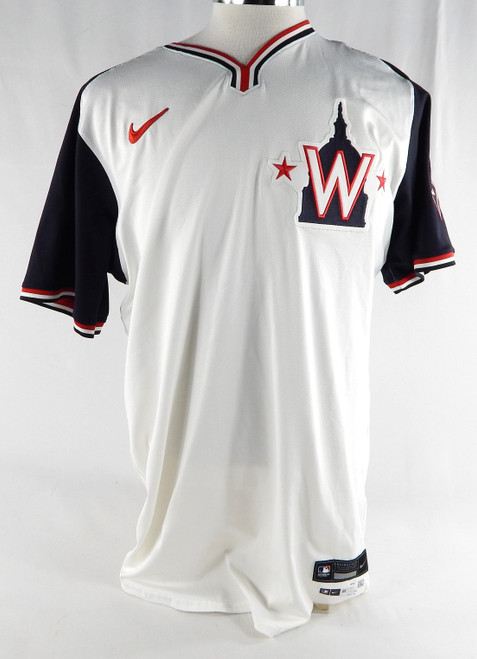 2024 Washington Nationals Chris Johnson #23 Game Issued White Jersey DC Alt 46 9