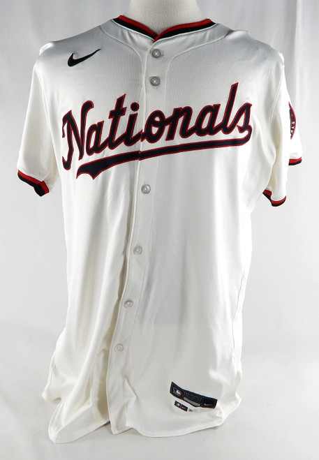 2024 Washington Nationals Jake Irvin #27 Game Issued White Jersey 46 021