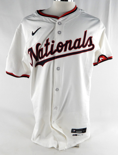 2024 Washington Nationals Stone Garrett #36 Game Issued Pos Used White Jersey 7