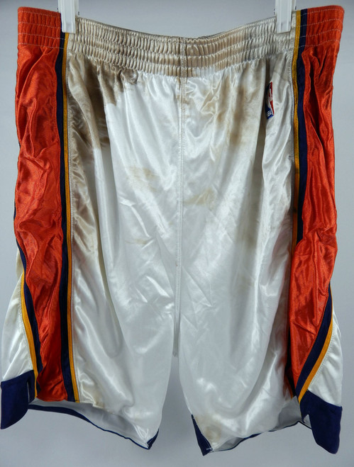 2000s Golden State Warriors #25 Game Used White Shorts 435