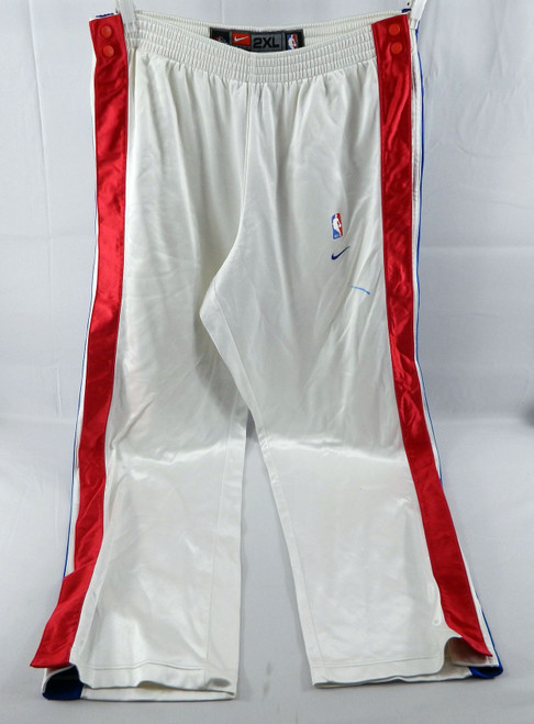 2003-04 Detroit Pistons Corliss Williamson #34 Game Used White WarmUp Pants 4