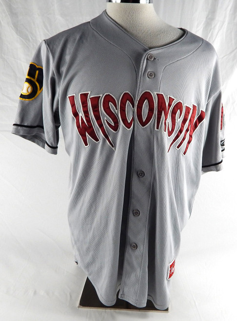 Wisconsin Timber Rattlers #12 Game Used Grey Jersey 44 307