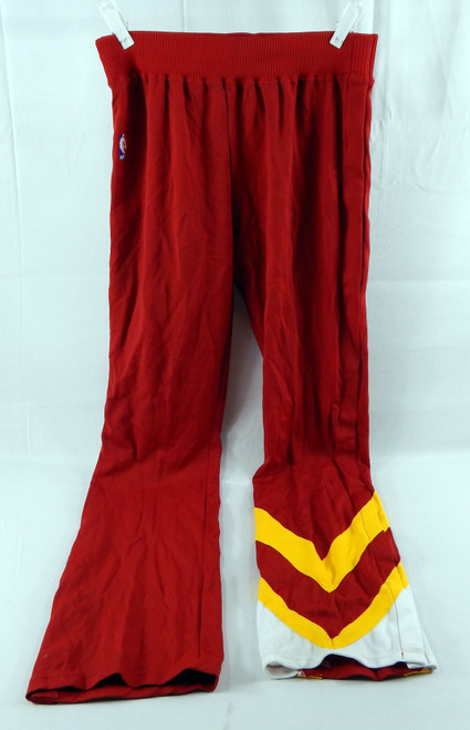 1989-90 Atlanta Hawks Game Issued Red Warm Up Pants 38 528